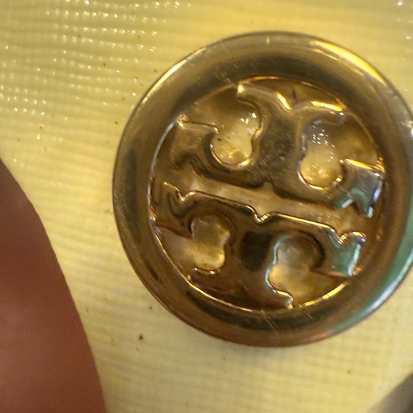 Tory Burch Cameron Ivory Wedge Sandals Size 5 - Picture 6 of 15